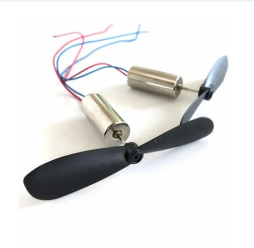 Set of Micro 3V to 9V DC Helicopter {DRONE} Coreless Motor With Propeller (2 motors & 2 Propellers )