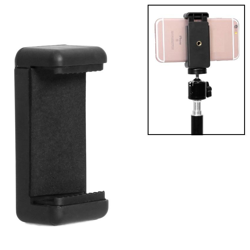Universal 1/4 Screw Hole Mobile Phone Clip Bracket Holder for Tripod