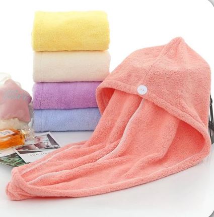 Quick Dry Bath Hair Drying Towel Head Wrap Hat Super Absorbent Shower Cap For Women And For Girls