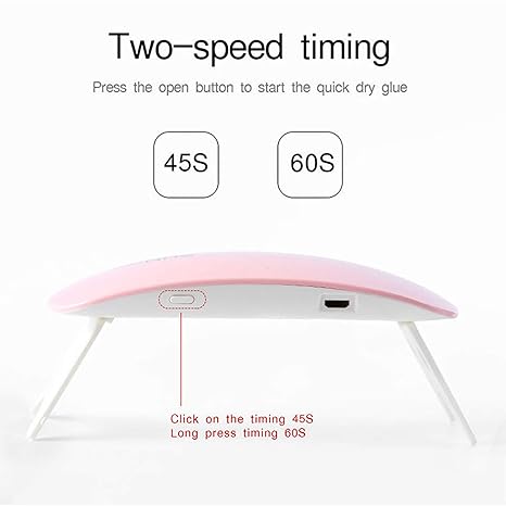 SUNmini 6W LED UV Nail Dryer Lamp – Portable USB Gel Polish Curing Light for Manicure and Pedicure