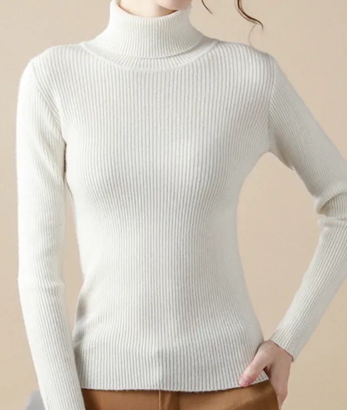 High Neck for Women Soft Warm and Fashionable Sweater Tops for Modern Look