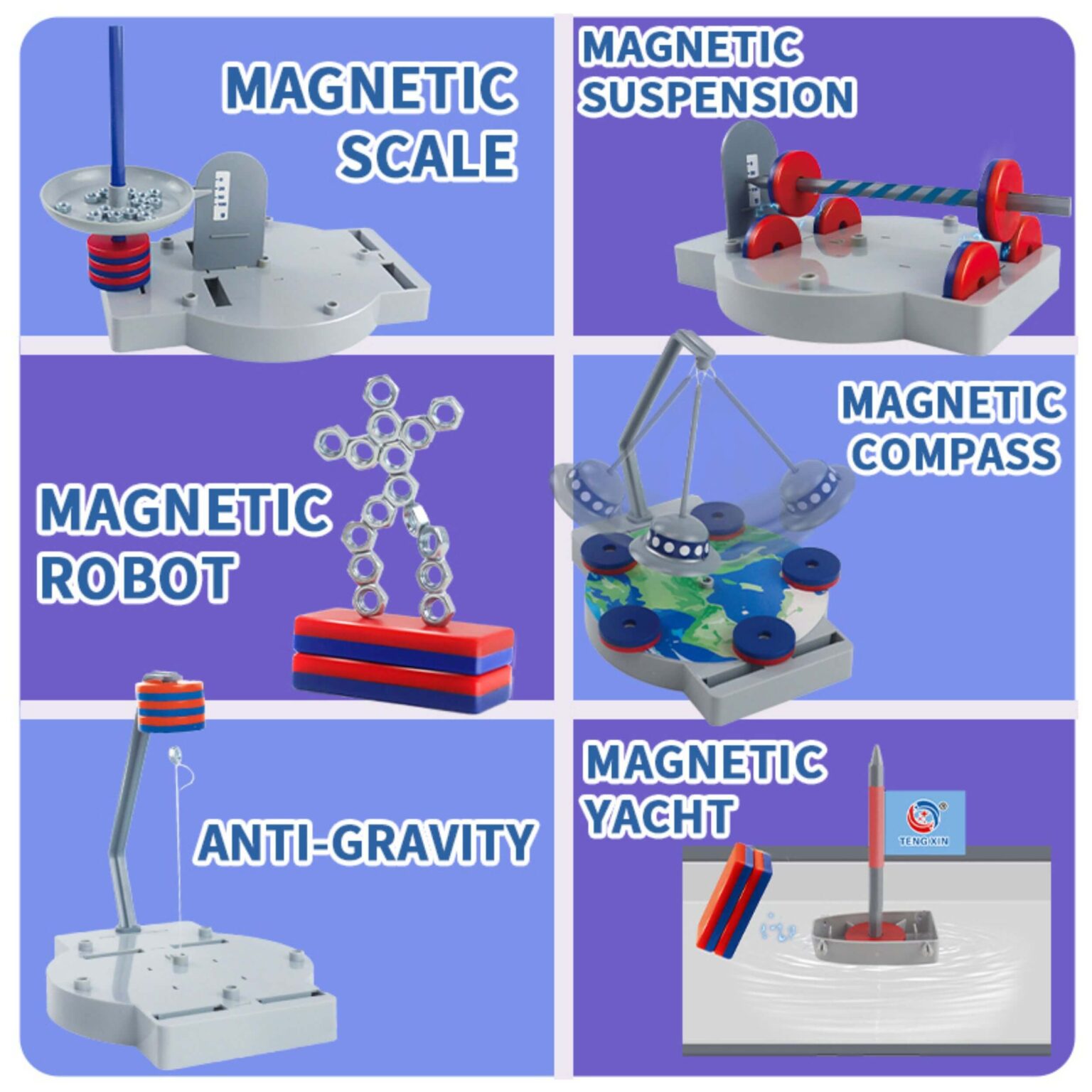 Science Magnets Mini Kit 12 in 1 STEM Magnet Science Kit for Kids – Magnetic Toys, Educational ...