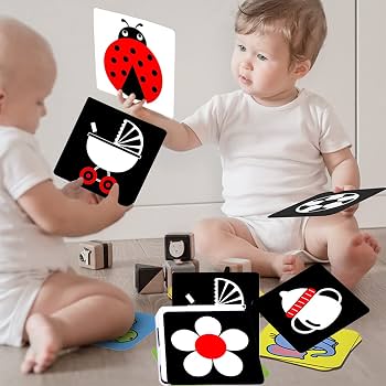18pcs Baby Visual Stimulation Cards – Baby Montessori Toys & Flash Cards for Vision Development & Early Learning | Educational Toy for Newborns & Toddlers 6-12, 12-36 Months | Premium Quality Gift For Toddler