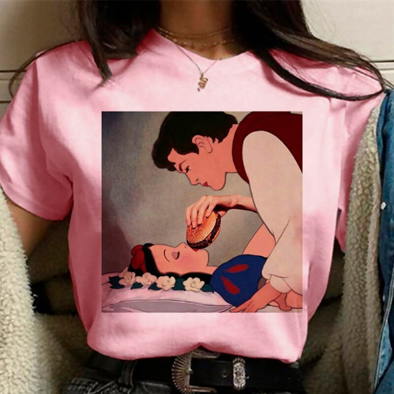Funny Snow White Cartoon Grunge T-shirt 