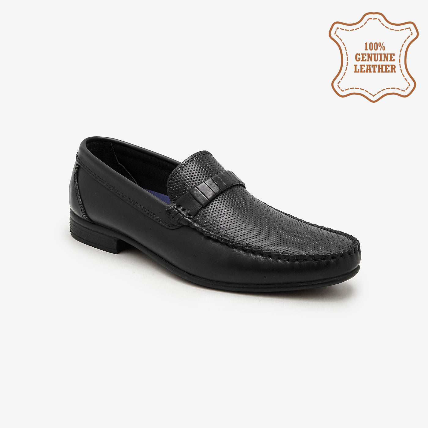 Calza Men's Textured Leather Loafers For Men / Loafer For Men / Casual Shoes For Men - Shoes For Men