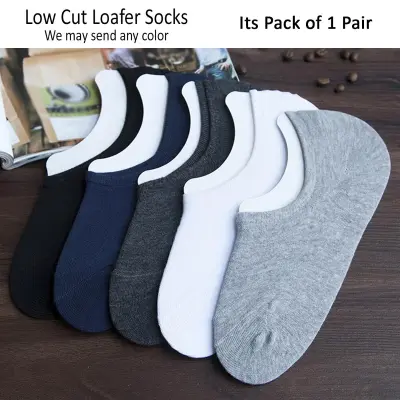 Good Quality Invisible Socks Classic Socks for Men and Women Hidden Socks  Low Cut Socks Loafer Socks in Plain Random Colors Black Blue White Grey
