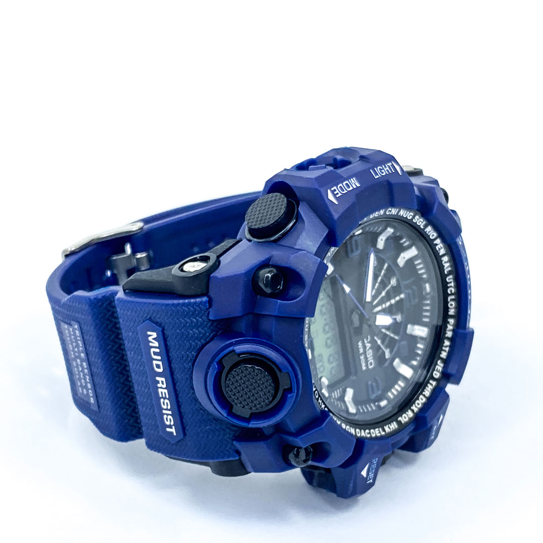 Sports Watch Mud Resistant Antimagnetic Dual Time Display 20BAR Water Resistant Sports Watch for Men