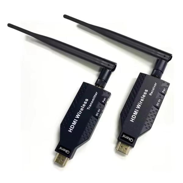 100M/50M WIRELESS HDMI EXTENDER 1080P VIDEO TRANSMITTER RECEIVER  Wireless HDMI Extender 1080P Full HD Video Transmitter & Receiver Kit Wireless HDMI Repeater for TV, Projector Monitor, PC Laptop, Camera & Gaming Console, Long Range HDMI Signal Transmiss