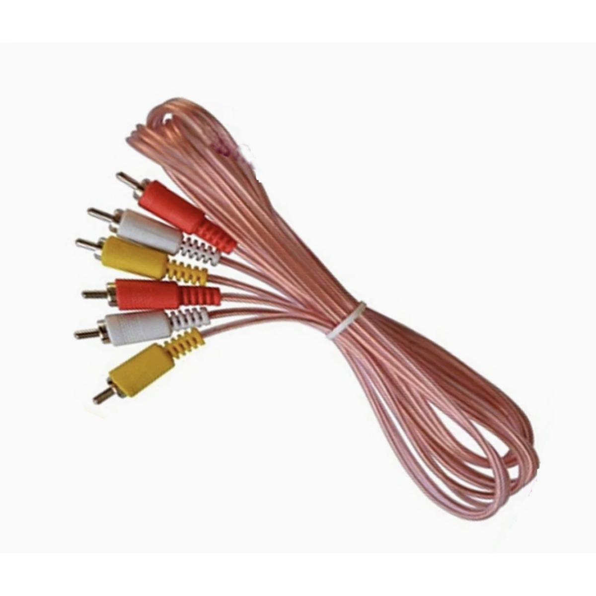 1.5M 3 RCA Lead Cable wire with boss packing 3+3, Best price in Pakistan