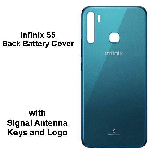 Infinix S5 Back Battery Cover Rear Door Housing Case with Keys , Back Body Cover / Back Panel  Infinix S5