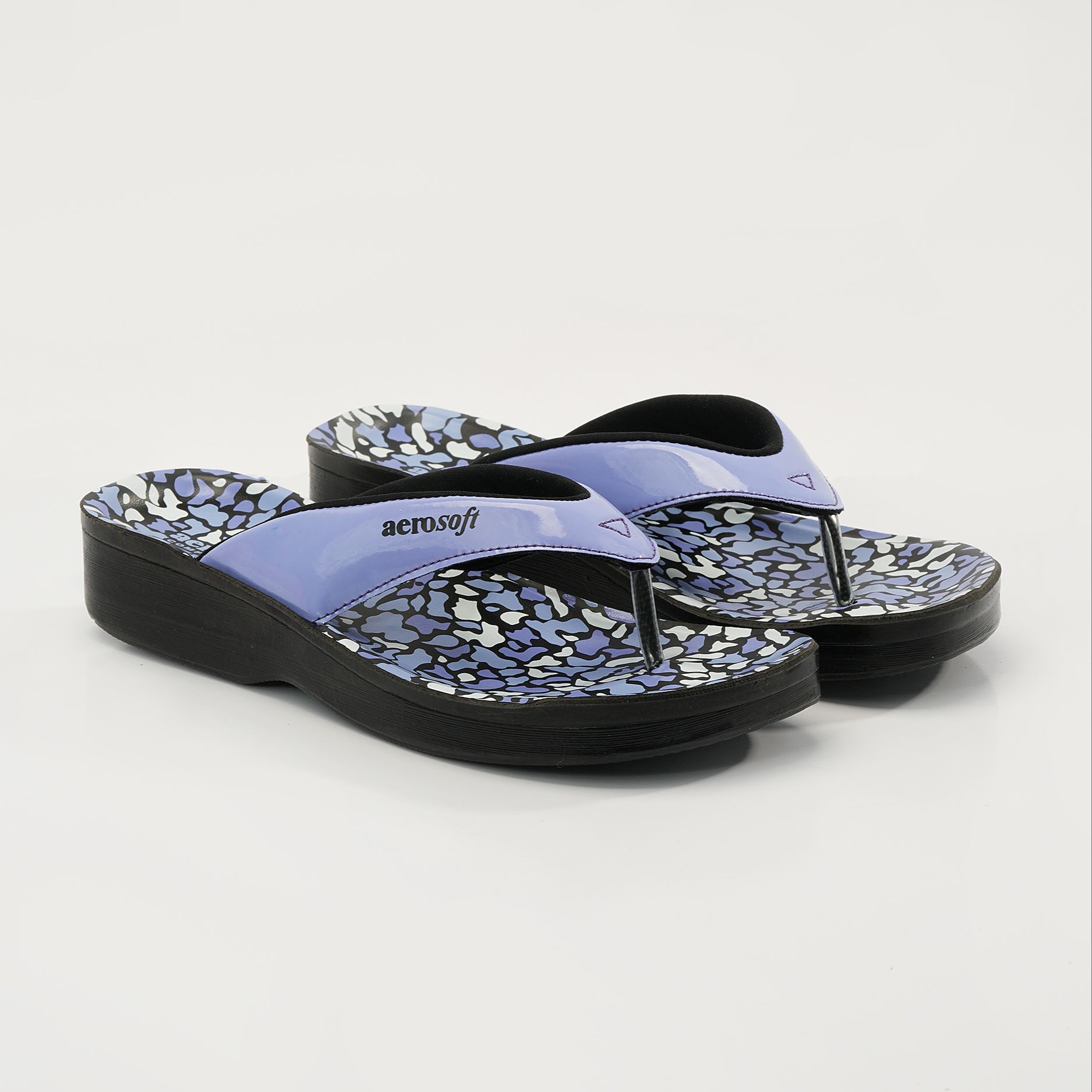 Aerosoft LA-08A4 Women's Violet Comfort Slippers - Soft Chappals for All-Day Ease