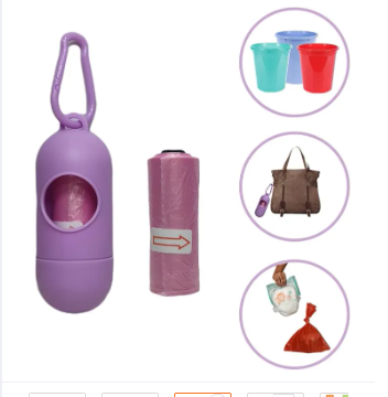 Girlish-Girly Pink Color Disposable Baby Diapers Bag Box Kit Portable Baby Diapers Platics Bags Pet Waste Bag Dispenser Pill Shaped Rubbish Bag Disopsable Baby Diapers Bag Box Kit Portable Baby Diapers Platics Bags Rubbish Bags Garbage Bag with Rope/hooks
