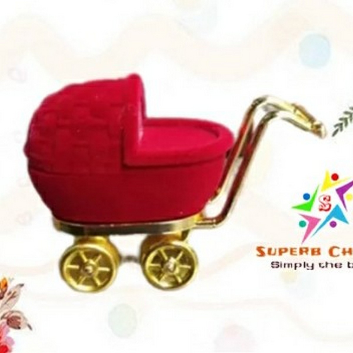 Velvet Stroller Ring Box