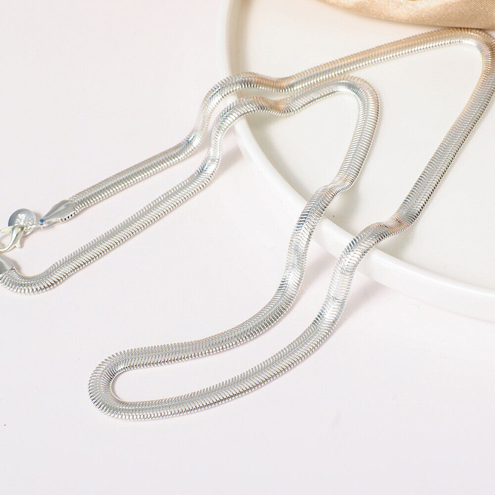 New High Quality Top Trending Snake Style Silver Neck Chain for boys/Men / Silver Snake Necklace