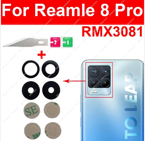 Realme 8 Pro Replacement Back Camera Lens Glass For Realme 8 Pro Only 1 pc
