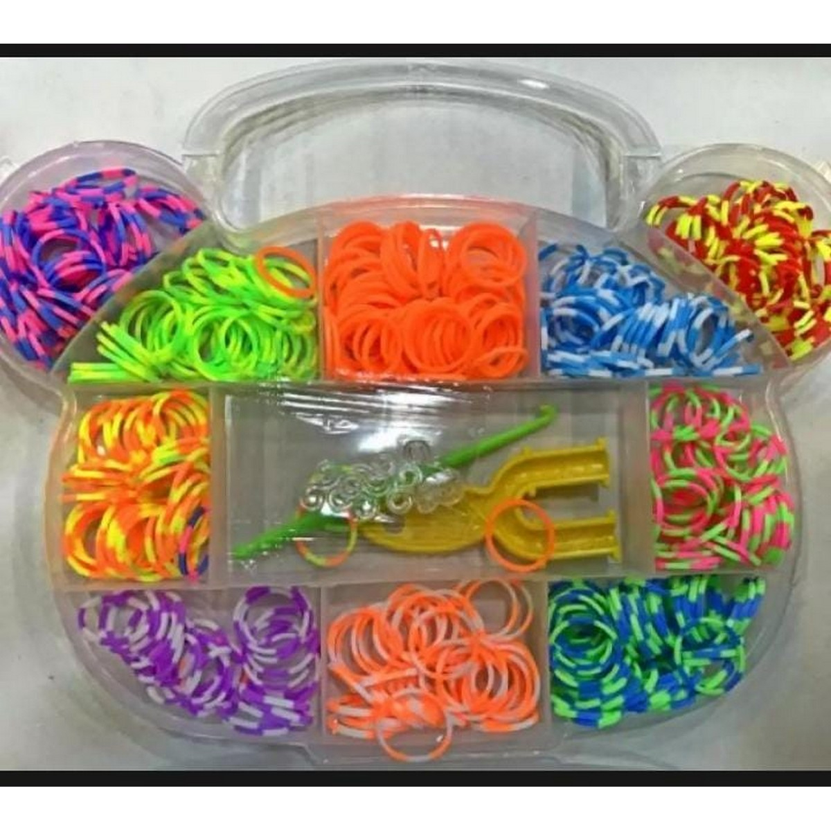 Multi Color Loom Bands/Rubber Bands With S Clips (Cat Pack)