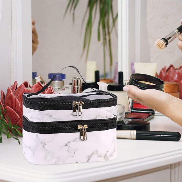 Hoyofo makeup outlet bag marble