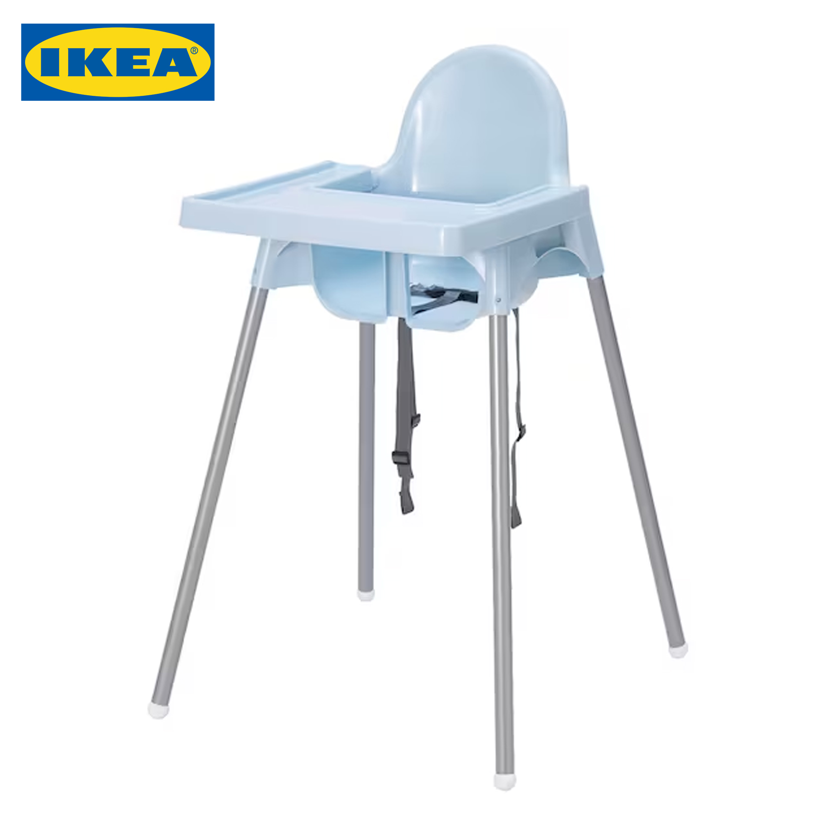IKEA Baby Highchair with Tray and Safety Belts (Colors: Pink | Blue | White)