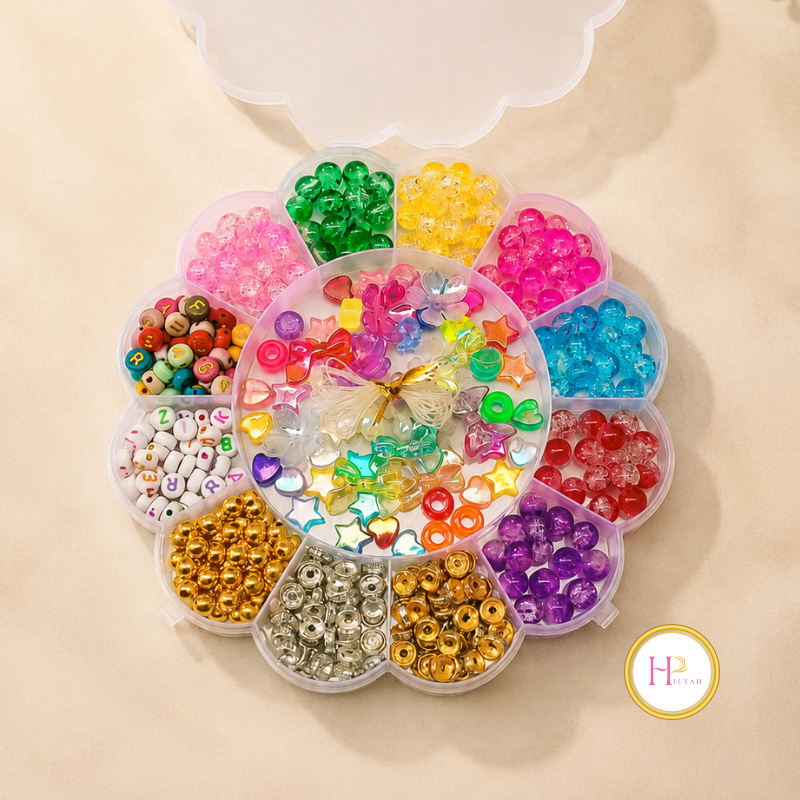 DIY Pearls Kit for Girls | Pearls and Beads Kit with Charms | DIY Bracelet Kit with String | DIY Jewellery Making Kit Beads Box | DIY Bracelet Kit for Kids & Boys | DIY Jewellery Making Kit with Charms | DIY Crafts Items Kit | Low Price DIY Kit