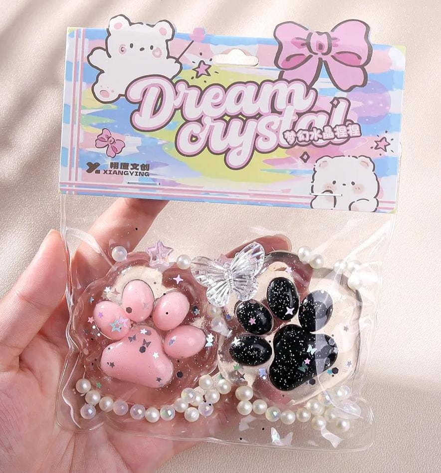 2pcs Cat Paws Squishy, Cat Paw Anti-Stress Ball, Cat Squishy Squeeze Toy, Cat Paw Squeeze Toy with Balls, Sensory Toy, Anti Stress Toy