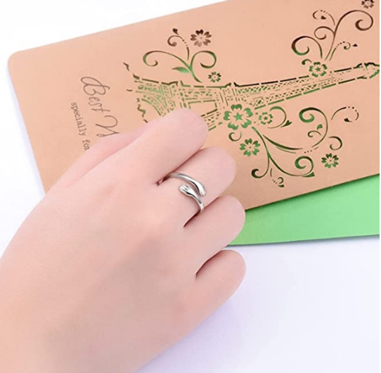 Hug Rings I love you Forever Adjustable Open Ring for Girls Hug Ring Lover Temperament Personality Creative Love Mother And Daughter