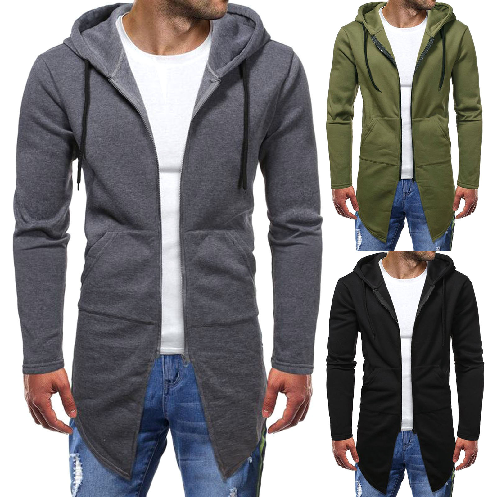 sweatshirt coat long