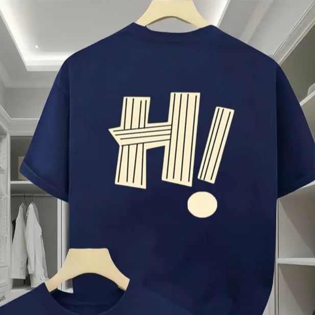 Hi printed T shirt For Men/women Summer Collection Soft jersy Fabric