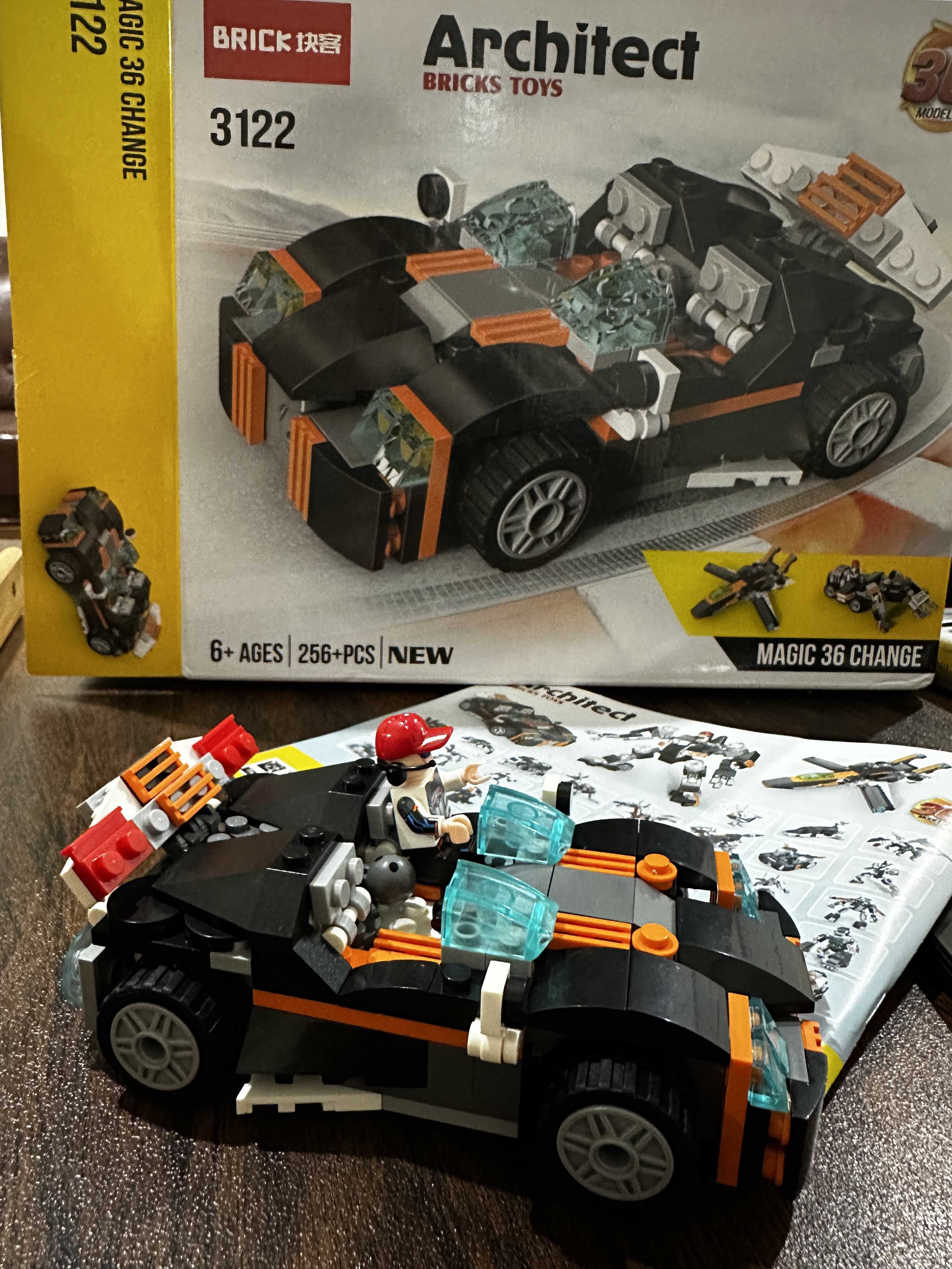 Decool Architect 36 in 1 Magic 36 Change Building Blocks For Kids Technique Jisi Bricks Block & Engineering Toy Creative Truck Lego_ Toys 256+ Pcs DIY Brick Robot Jet Ship Model Play Build Skill Set Gift For Teenager Boys Code: 3122