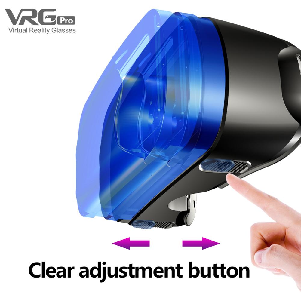 VRG Pro 3D VR Glasses Virtual Reality Full Screen Visual Wide-Angle ...