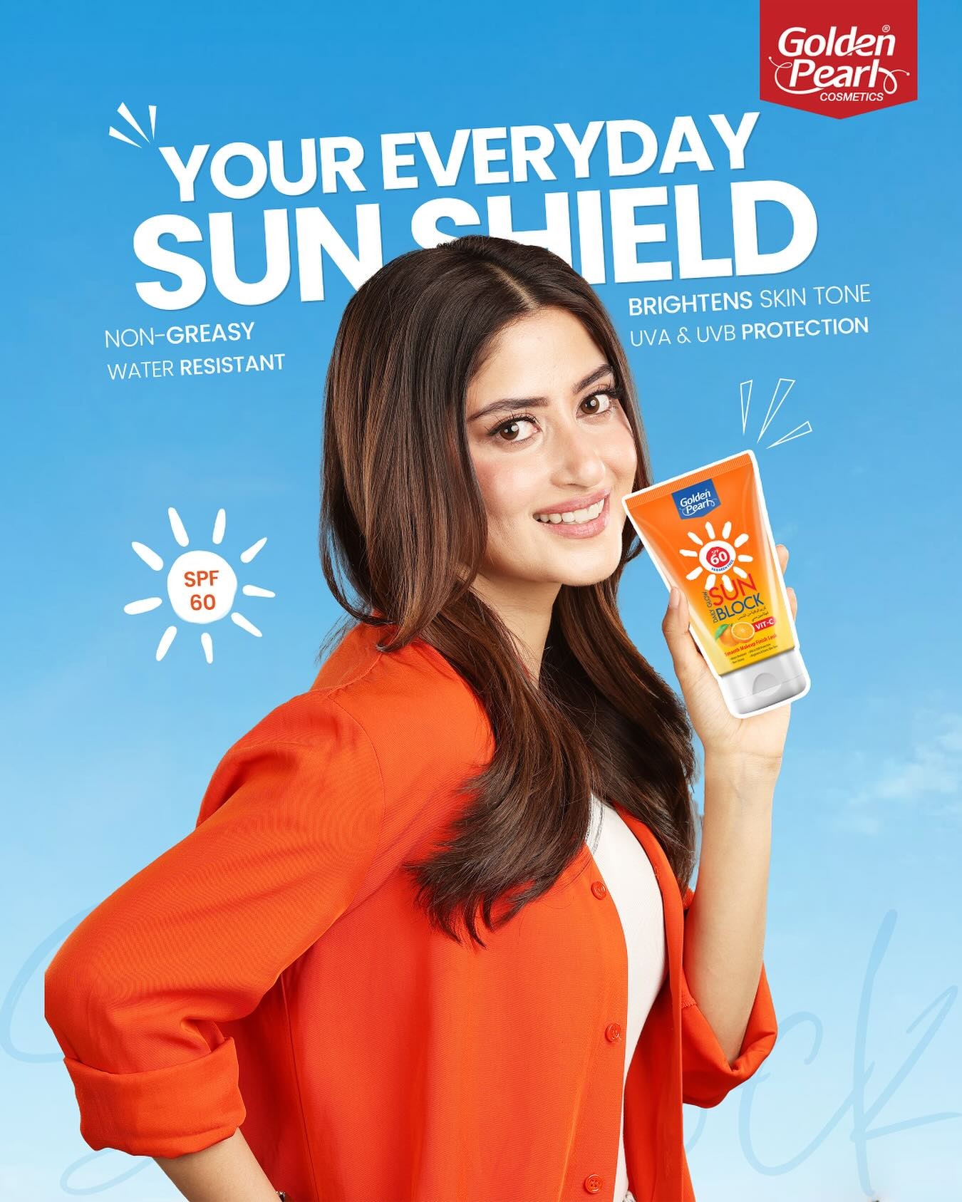Golden Pearl SPF 60 Vitamin C Sunscreen – Brightening Daily Glow