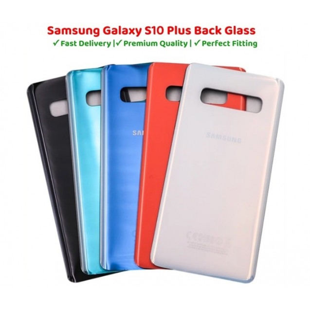 Samsung S10 Plus 4G Back Glass Replacement Rear Door Housing Case , Back Panel For Samsung S10 Plus 4G