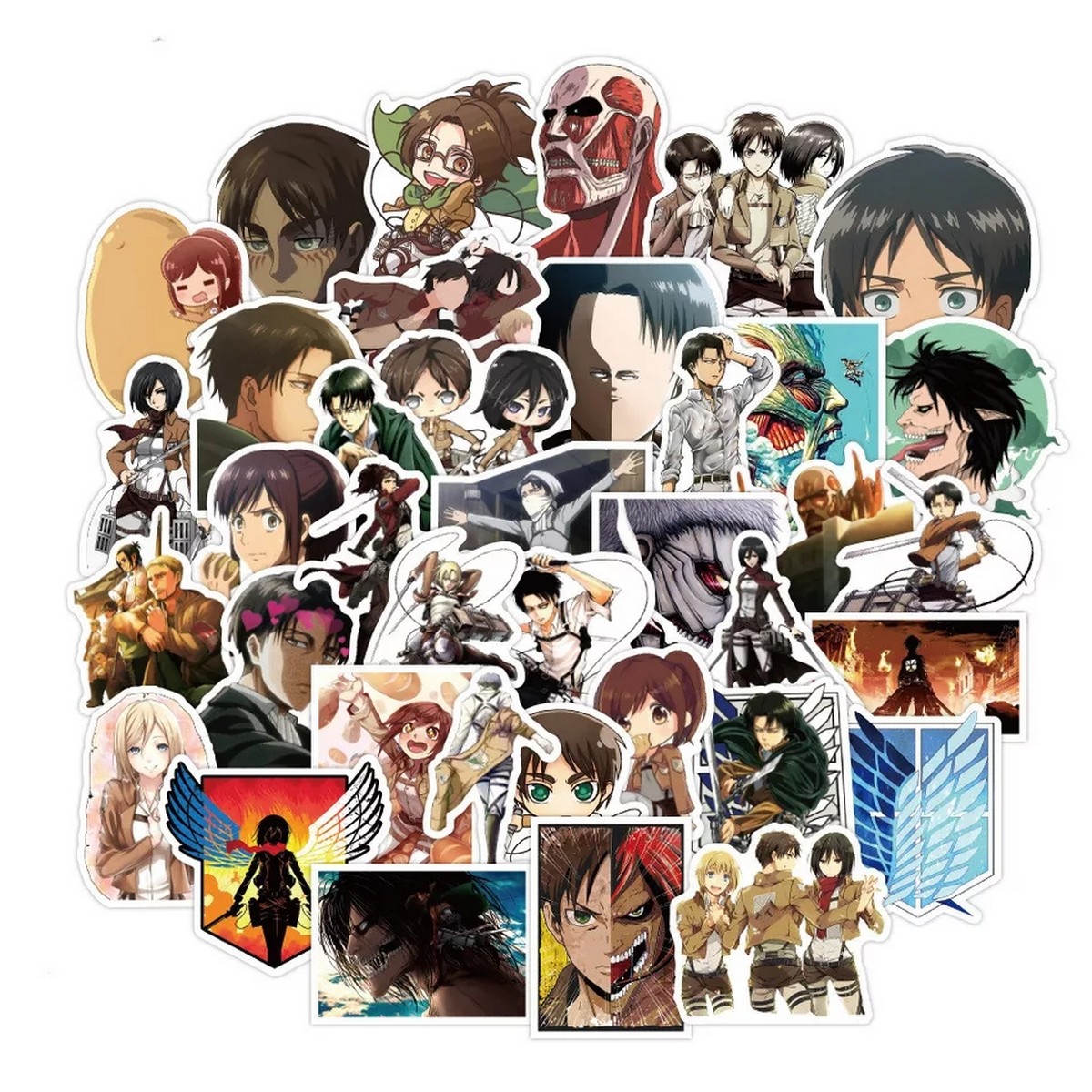 Attack on titan Stickers 10/25/50 pcs stickers Daraz.pk