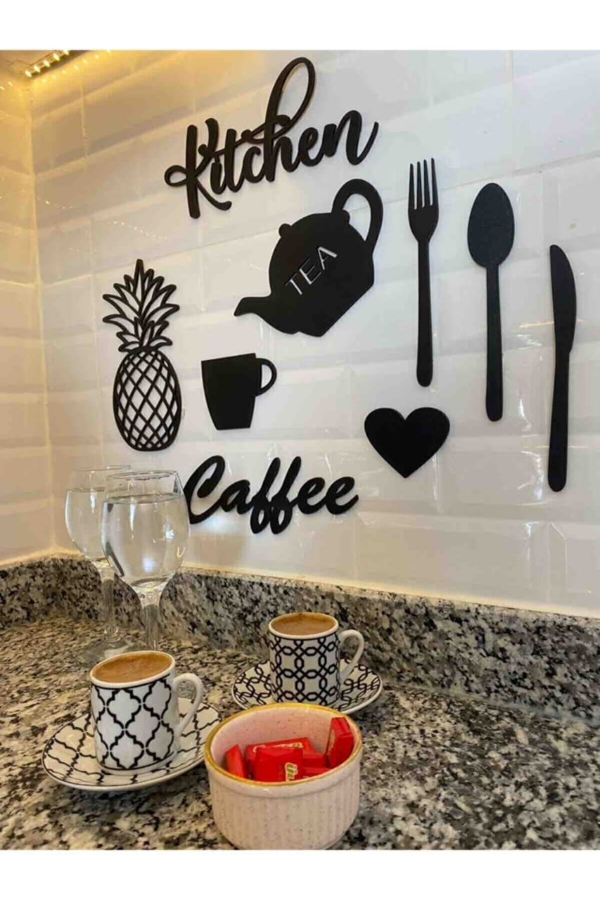 Zii Traders 3D New Unique Design Kitchen Wooden Wall Art From Laser Cutting I Wall Art I Wall Art For Kitchen I Kitchen I Kitchen Accessories I Kitchen Gadgets I Kitchen OrganizersI Kitchen Decoration Items| kitchen decoration | kitchen art | kitchen tool