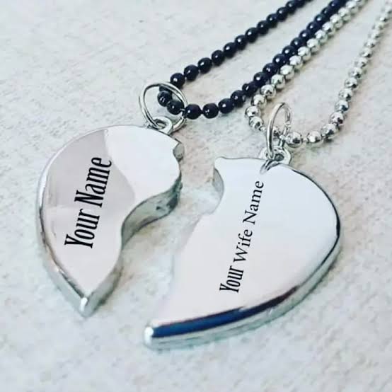Broken Heart Pendant – Half Heart Design with Custom Engraving