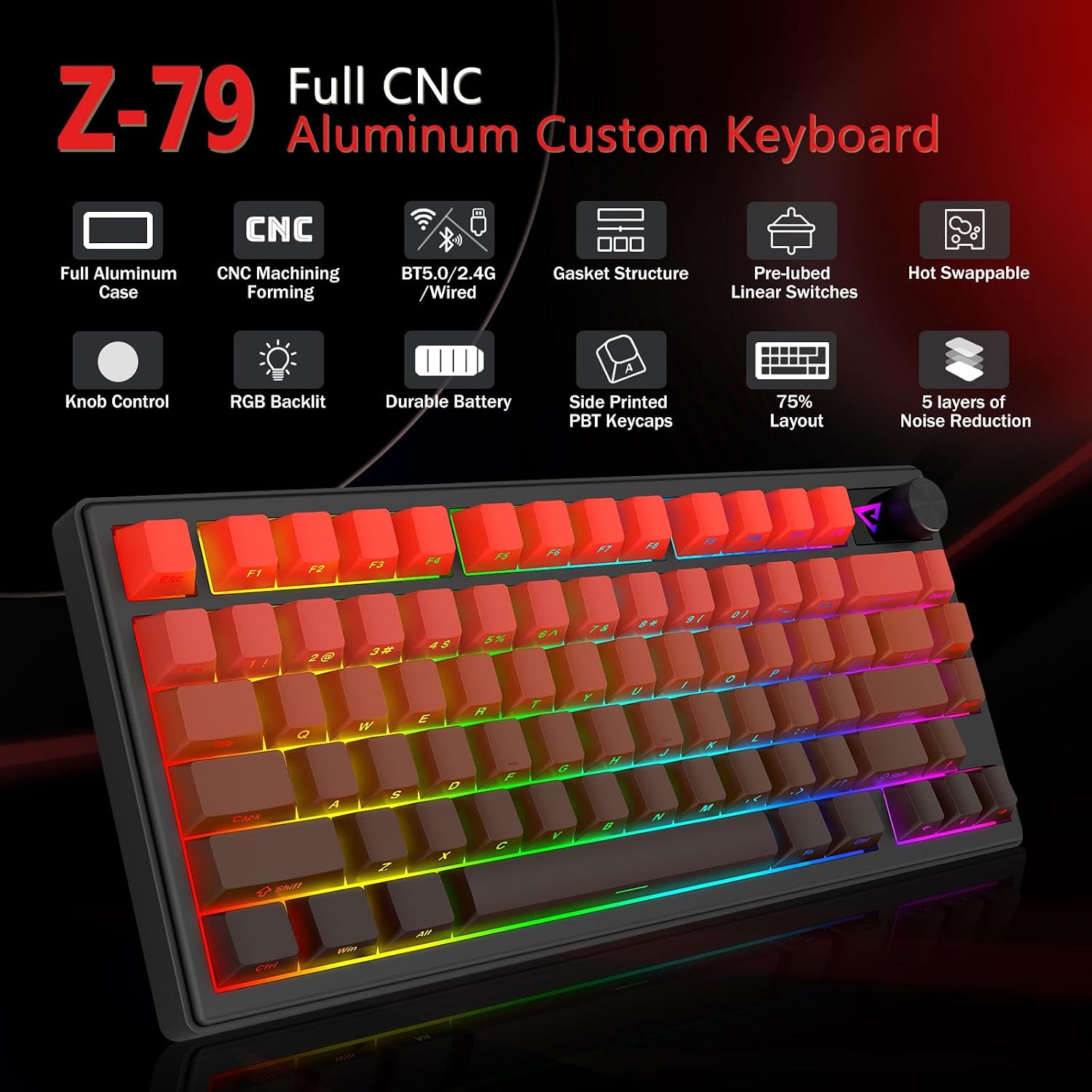 E-Yooso Z-79 Pro RGB Tri-Mode Mechanical Keyboard Gradient Red 79-Keys with Mint Mambo Switch Side Printed Keycaps 19 c0f9a9cc1886ca22925dd294ca256118