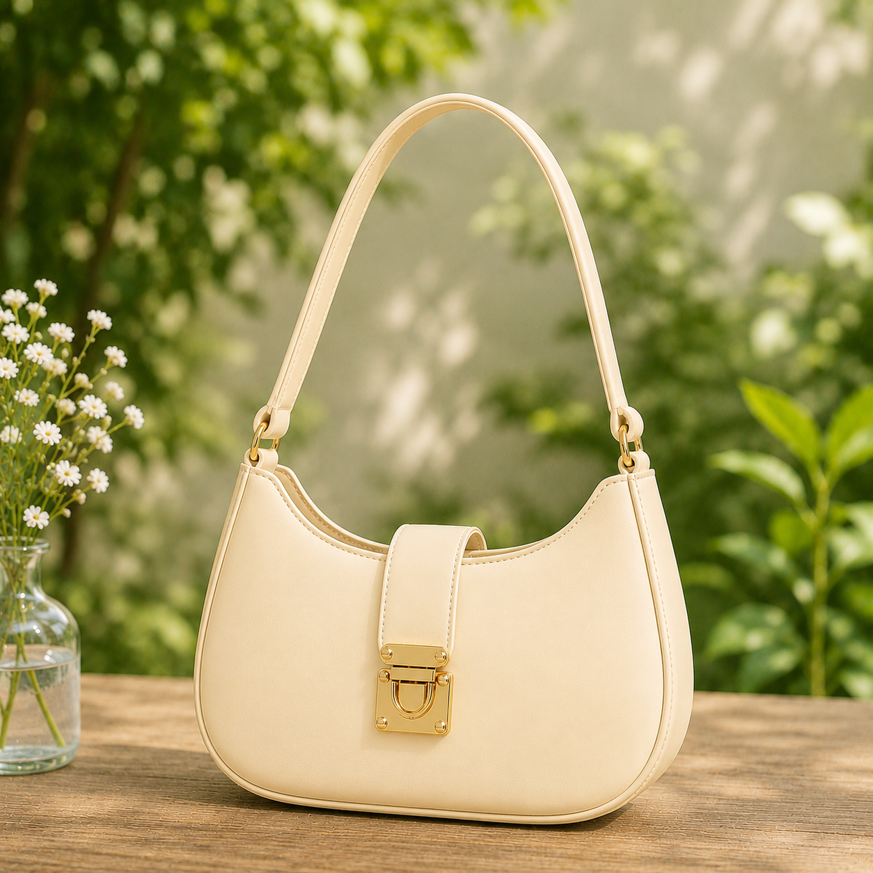 Richlook Half Moon Bag Handbag for girls - Bags for girls - Leather Bag for women - Shoulder bags for ladies - casual handbag - Phone pouch - Crossbody & Shoulder bag for gift - Purse for girls