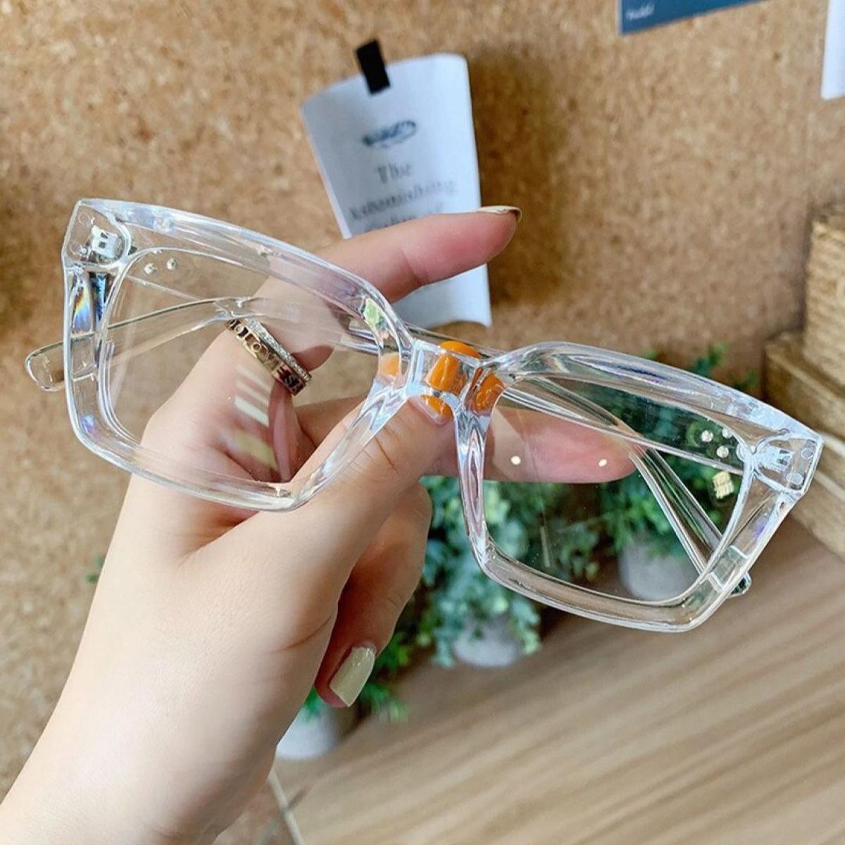 Men and Women Anti Blue Light Glasses UV400 Sunglasses Transparent frame Day Night Dual Use Safety Driving Light Weight Sport Night-vision Eyewear