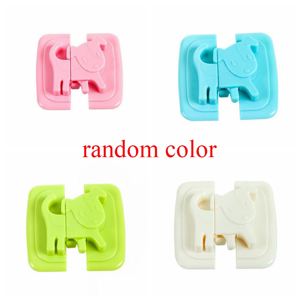 1Pcs Puppy Shape Safety Locks For Refrigerators Door Baby Safe Protection From Children Lock Castle Security Blocker Padlock
