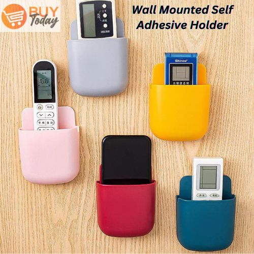 Mobile charging stand remote holder self-adhesive wall mounted pen holder, Mobile phone holder, ac remote control holder, tv remote holder, mobile stand, remote stand-Buytoday