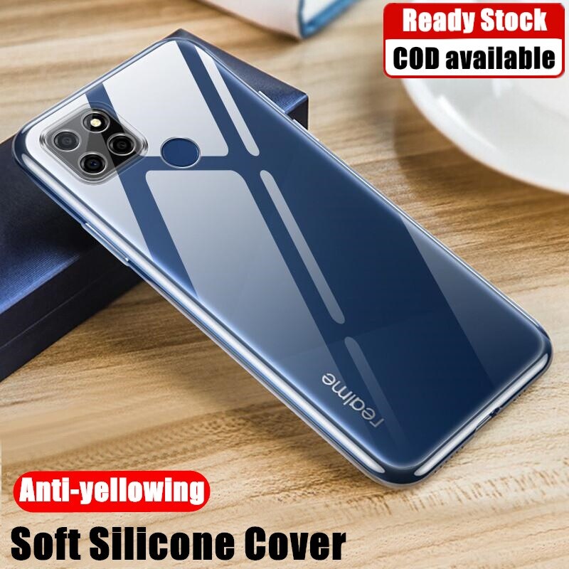 lthmy for Realme C12 RMX2189 Flexible Soft Matte Black Crystal