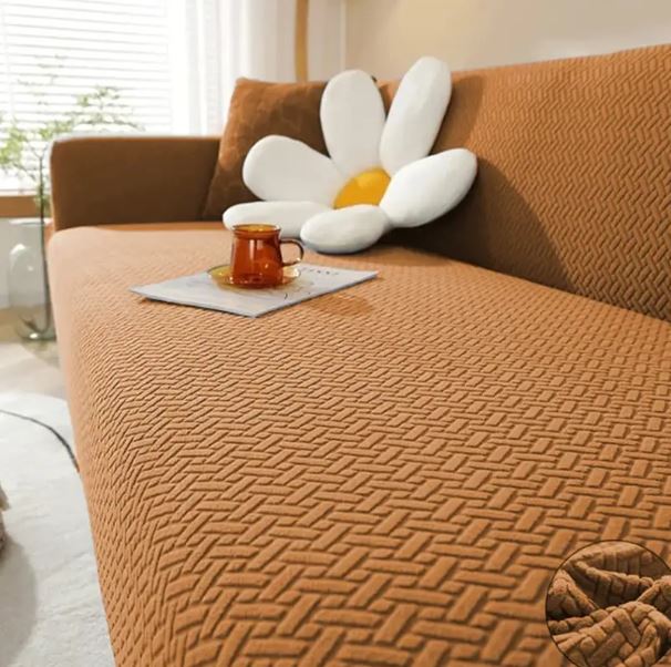 Jacquard Sofa Cover/Stripe Jacquard Sofa Covers/Strectchable Sofa Covers with best Quality/All Sizes Are Available