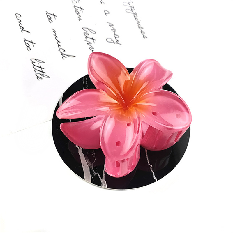 Flower Hair Claw Clips Hawaiian Flower Hair Claw Clips Hair Hold jaw