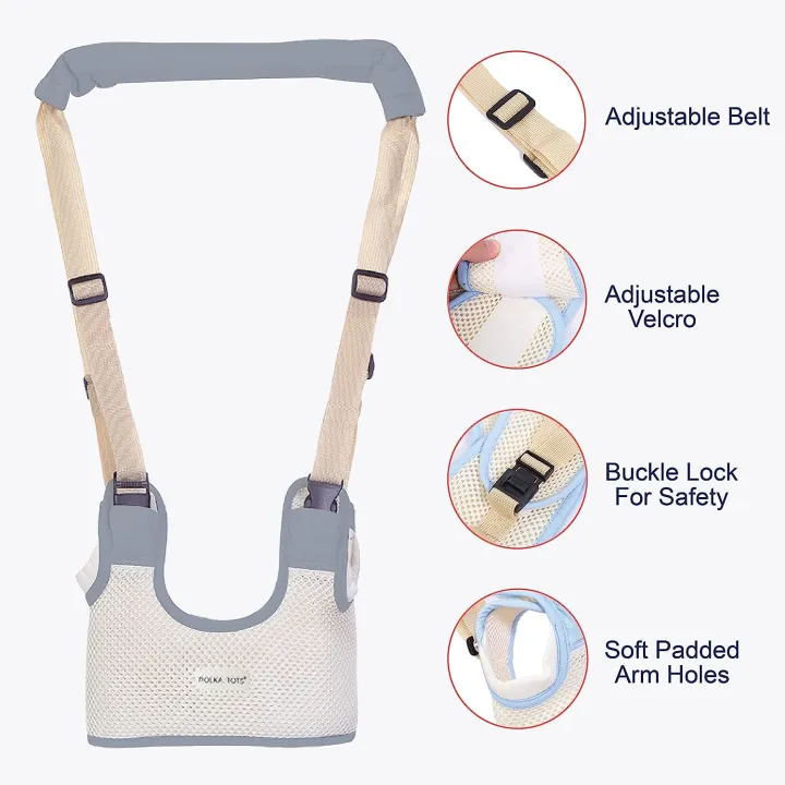 Kids Learning Walking Baby Belt – Toddler Walking Assistant Harness – Child Safety Baby Walker with Leash for First Steps