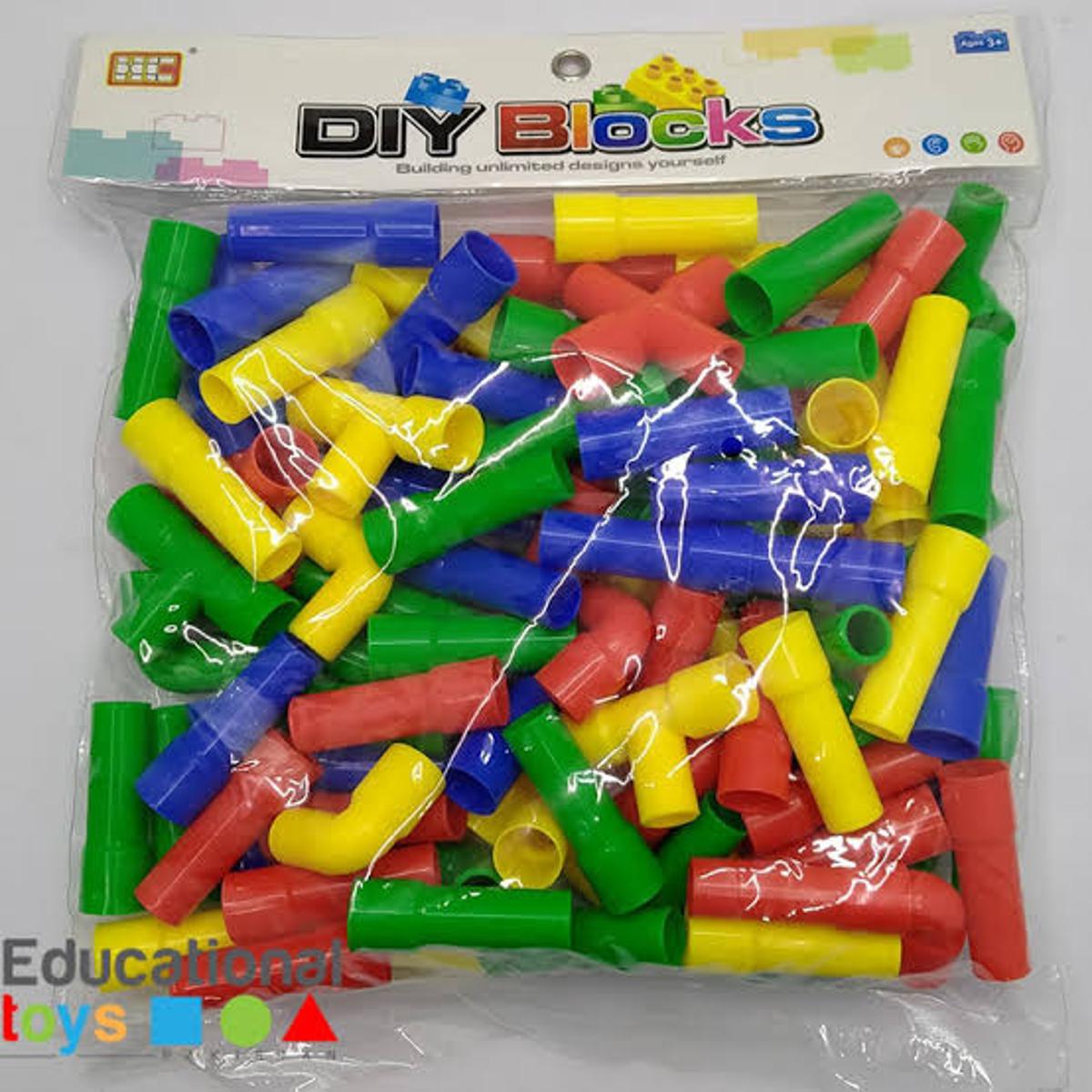 Water Pipe Building Blocks DIY Assembling 3D Blocks Model