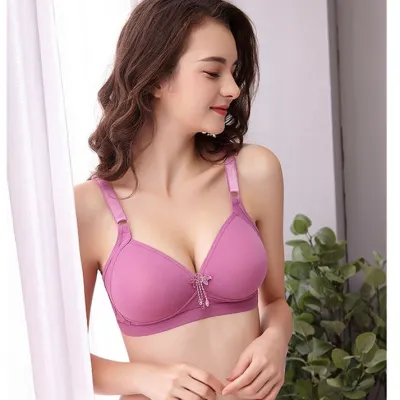 Women Adjustable Straps Wire Free Cotton Soft Foam Padded Bras Back Closure Big  Size bra for women and girls Cup Size B C D Size 36 To 50 (we can send any  color)