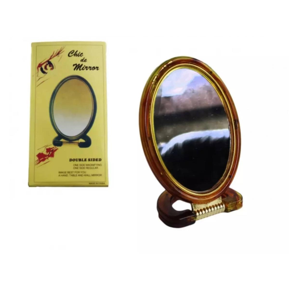 Makeup Mirror Adjustable Double Sided Mirror Desktop & Hand Table Mirror-10 Inches Size