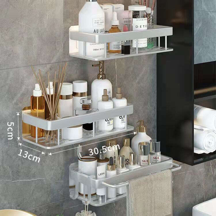 Non perforated rack, toilet tripod, bathroom wall mounted storage rack ...