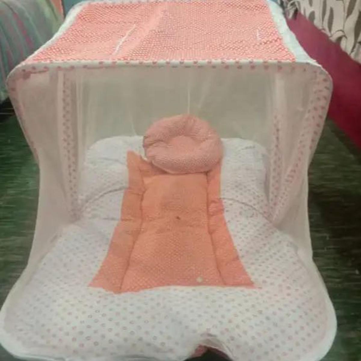 Baby Sleeping bag with Mosquito net, net Safety Baby Crib 0-1 Year Infant Portable Folding Baby Cots Foldable Crib Net Infant Baby Sleeping Bag - baby bistar - baby bed assesorries for baby infant bag newborn bag dipper bag multicolour