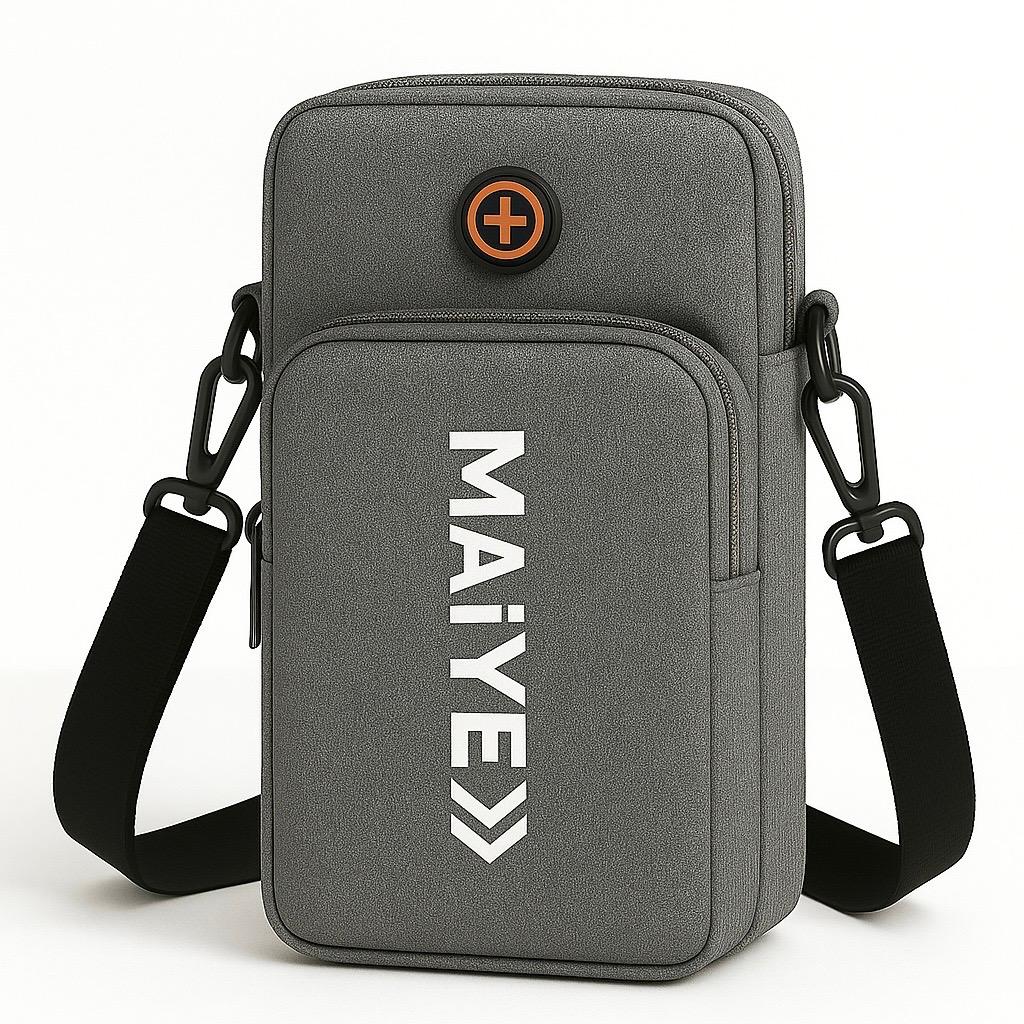 Balloon Nylon Mobile Phone Crossbody Bag – 3-Layer Wallet