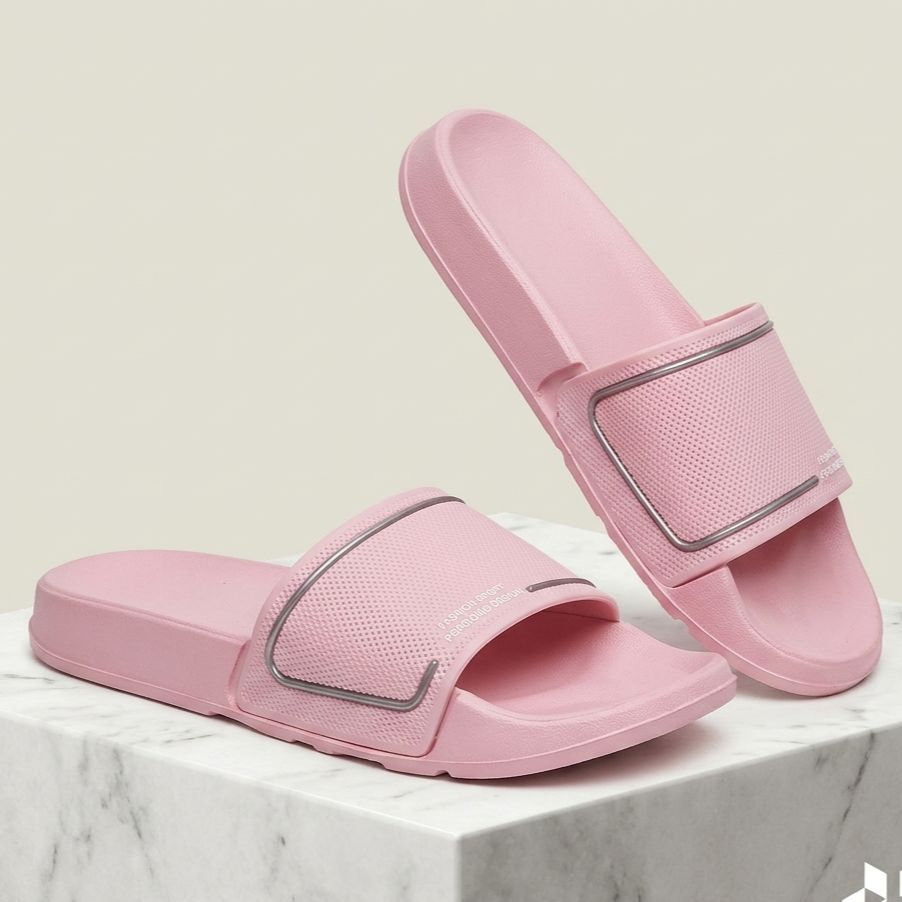 Luxury Crown Design Waterproof Microfiber House Slippers for Women, Comfortable Soft Sole Flip Flops